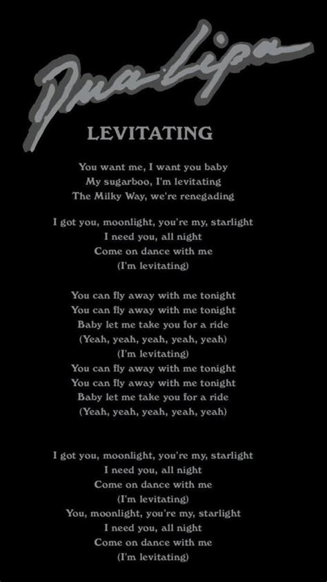 dua lipa levitating lyrics|levitating lyrics printable.